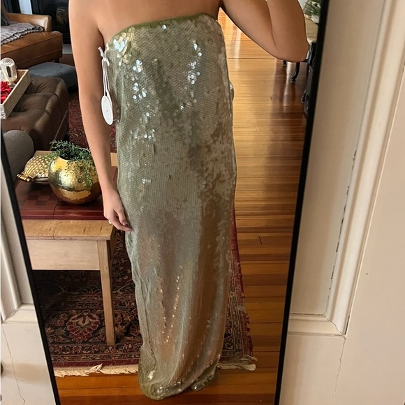 Staud CASEY DRESS GARDEN MOSS - Picture 6 of 6